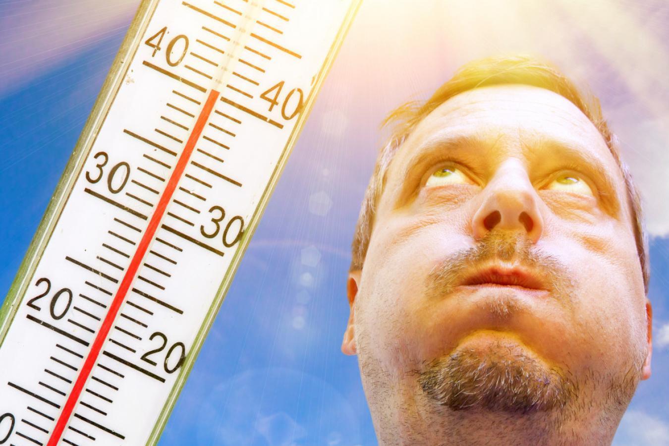 Жара и градусник